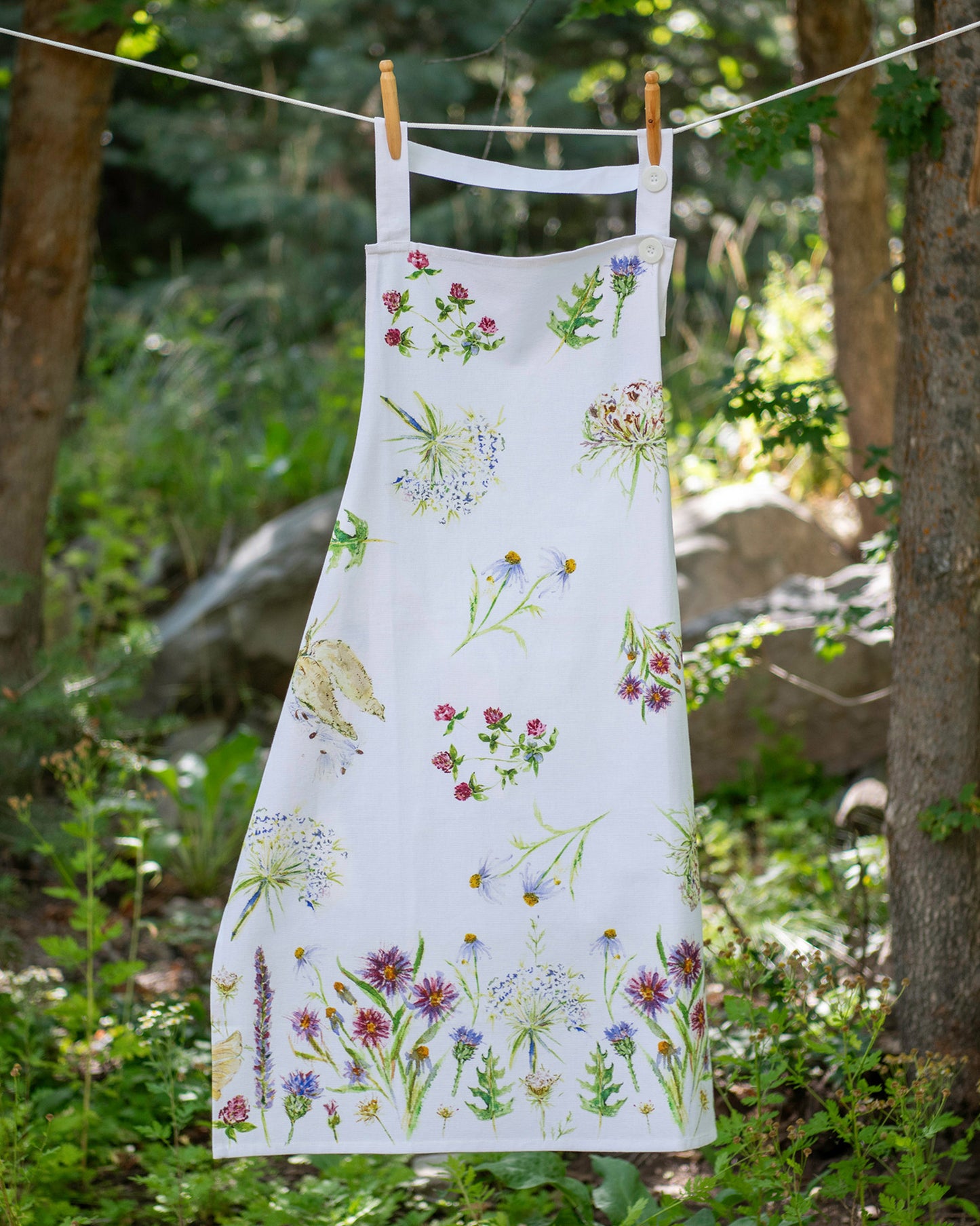 April's Field Flowers Apron