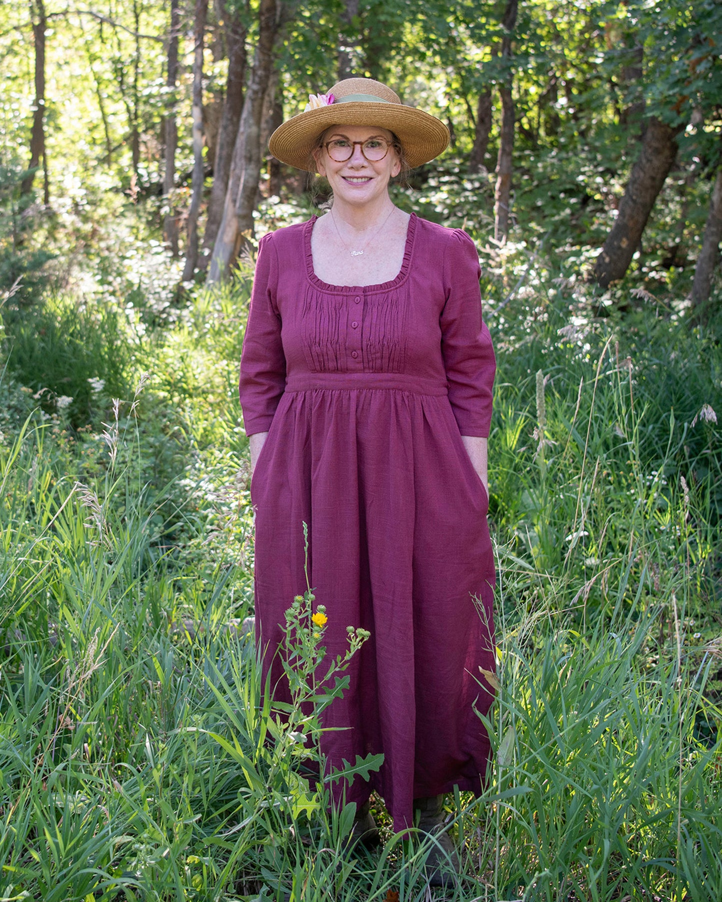 LAURA Dress in Plum
