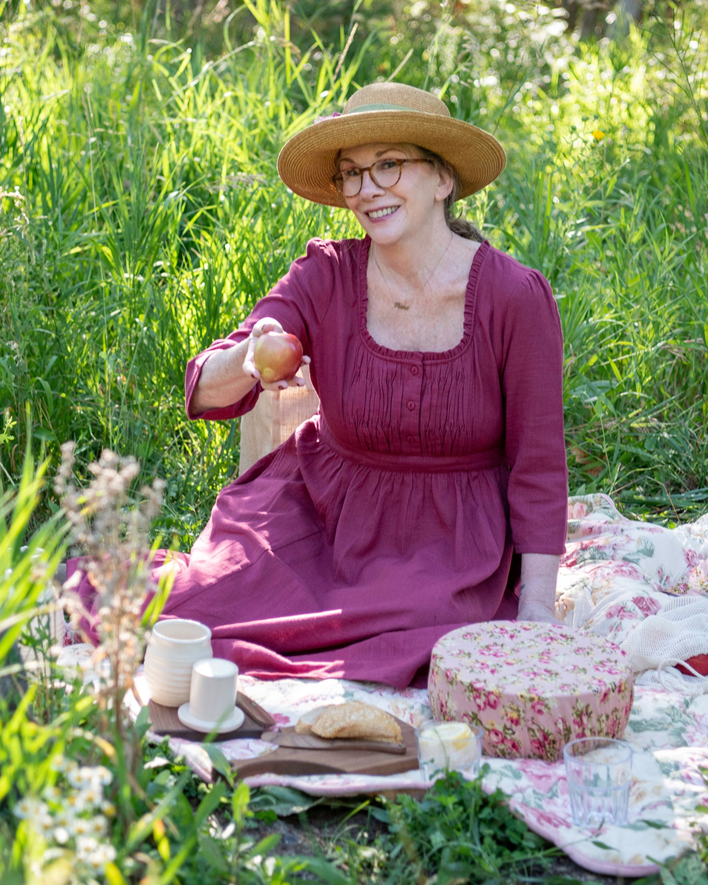 LAURA Dress in Plum