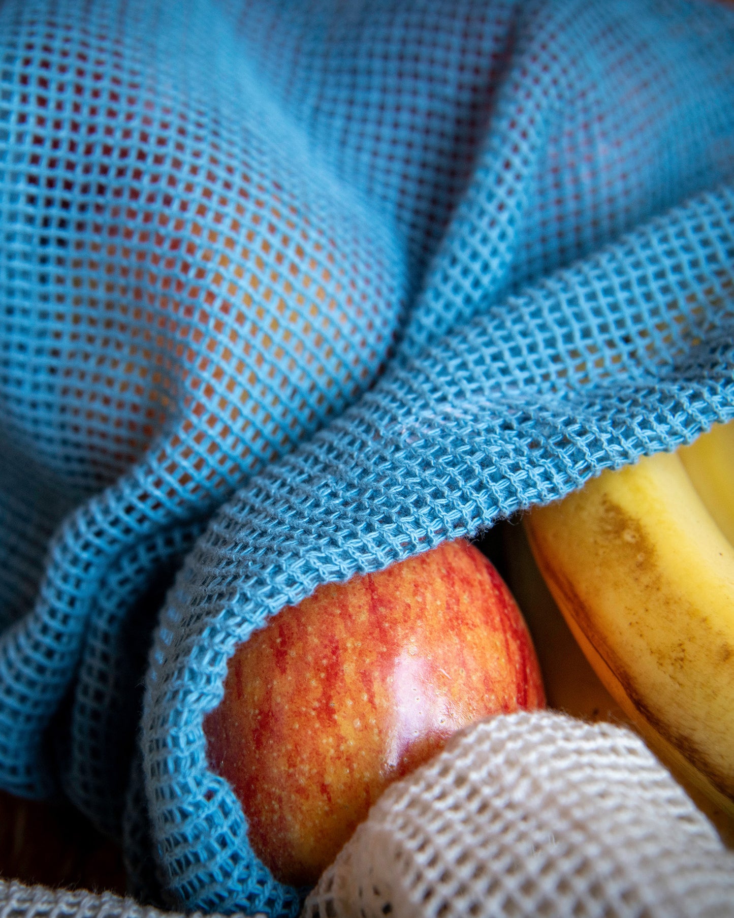 Le Marche Pine Mesh Produce Bags, Set of 3