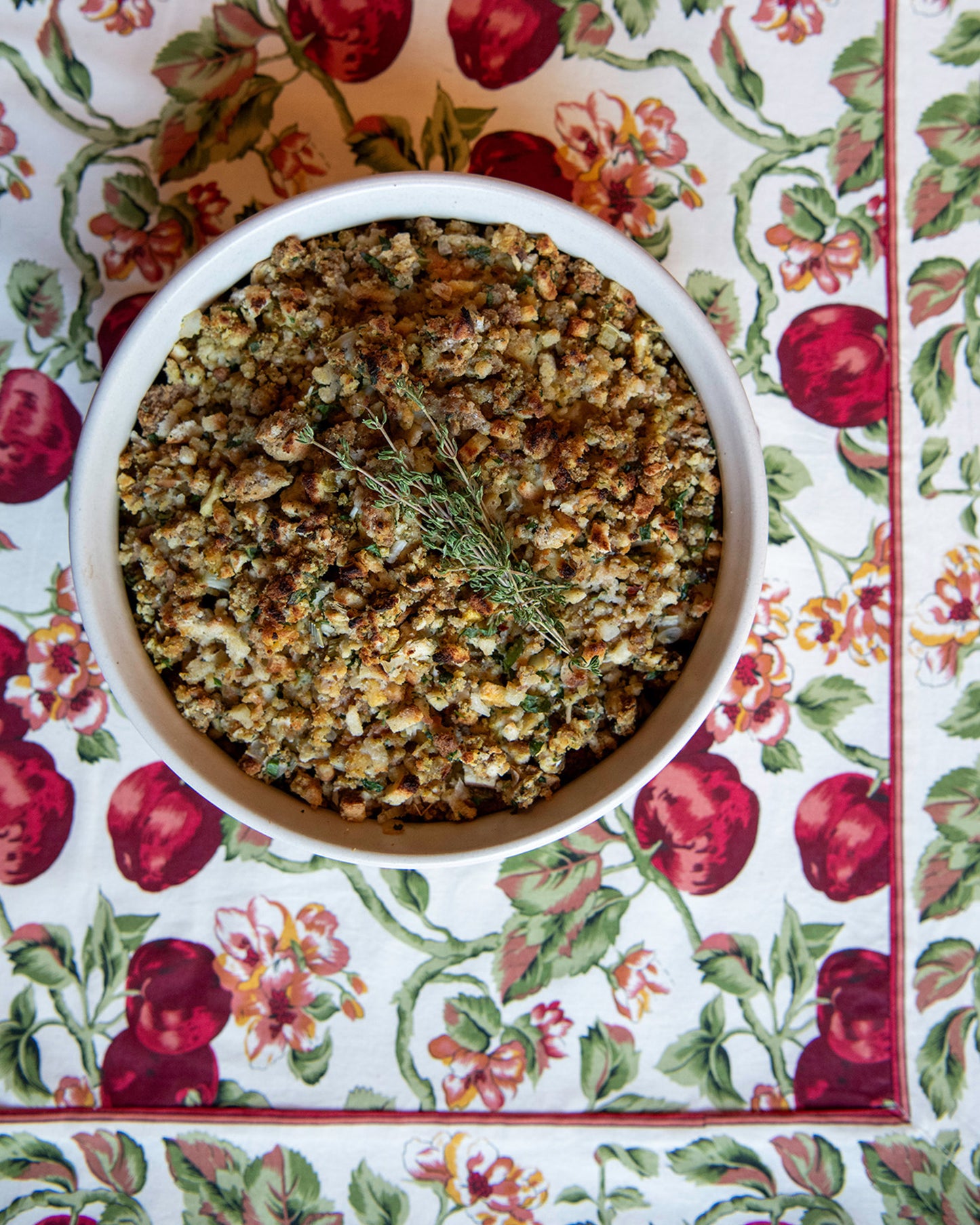 Prairie Linen Ridges Serving Bowl
