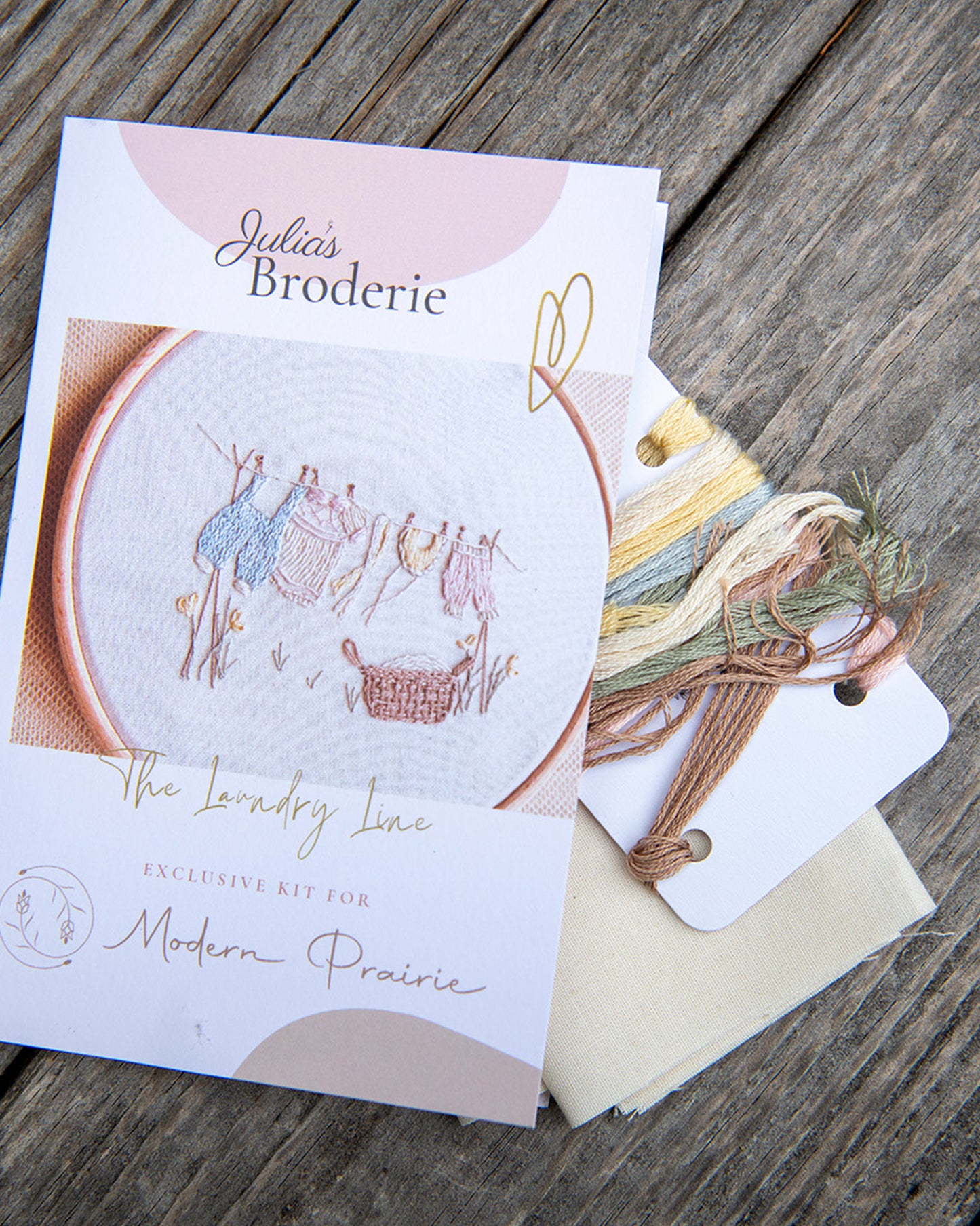 The Clothes Line Embroidery Kit