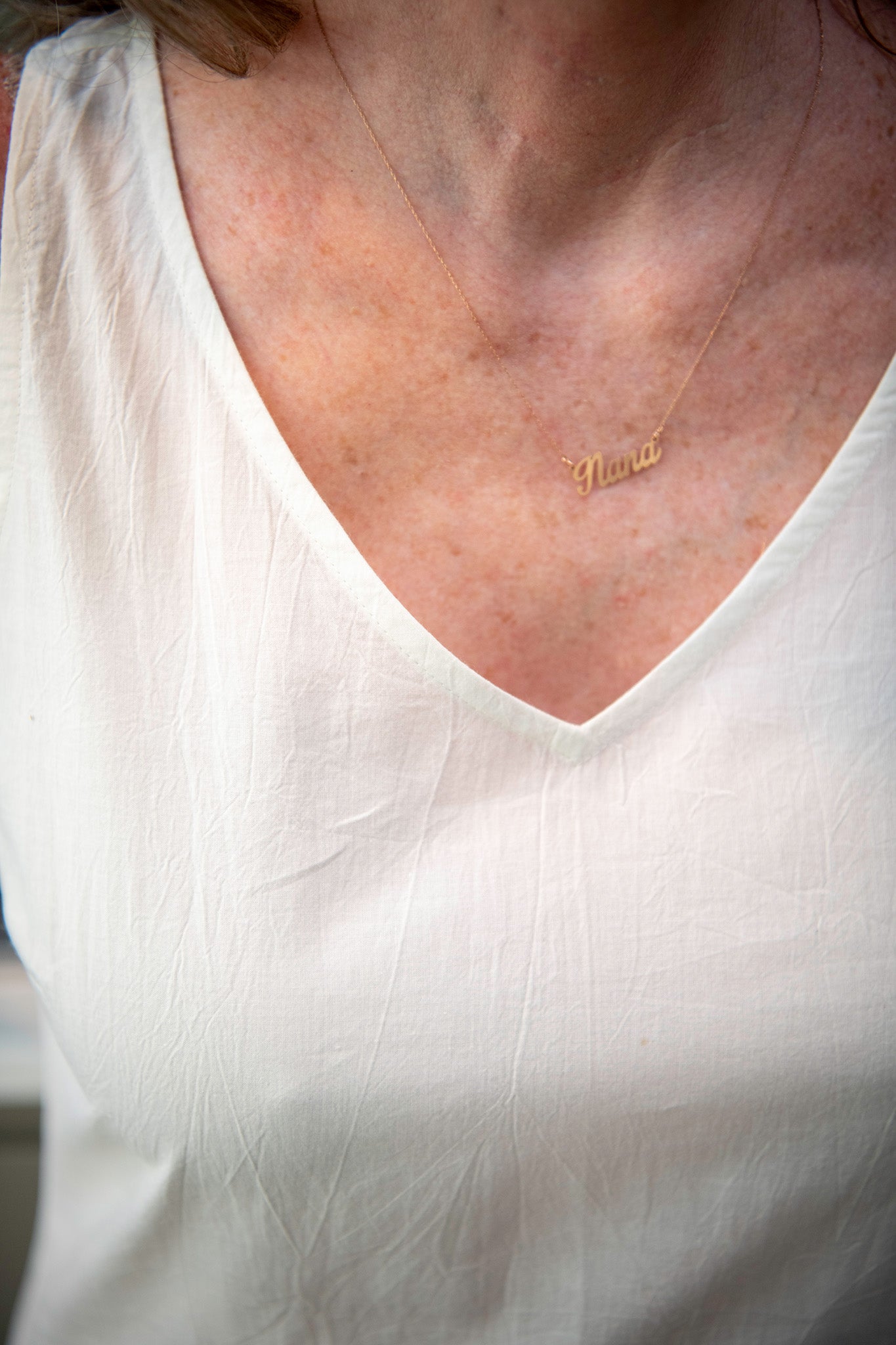 The Eden Slip in White (V-neck)