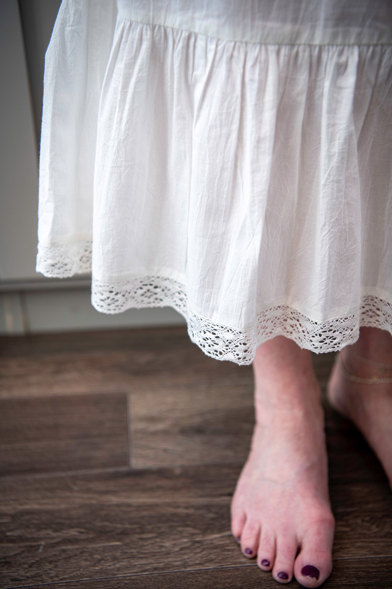 The Eden Slip in White (V-neck)