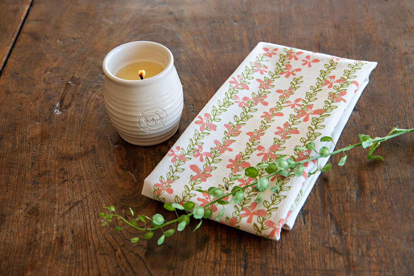 A Budding Romance Tea Towels, Set of 2