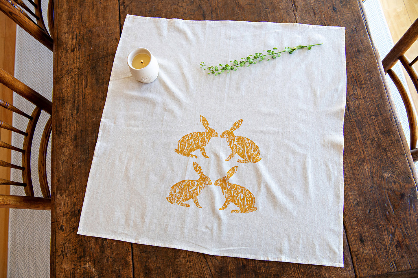 Don't Worry, Be Hoppy Towels, Set of 2