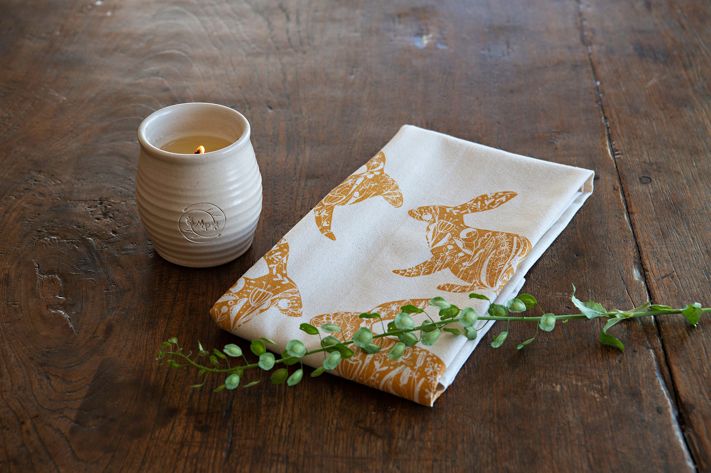 Don't Worry, Be Hoppy Towels, Set of 2