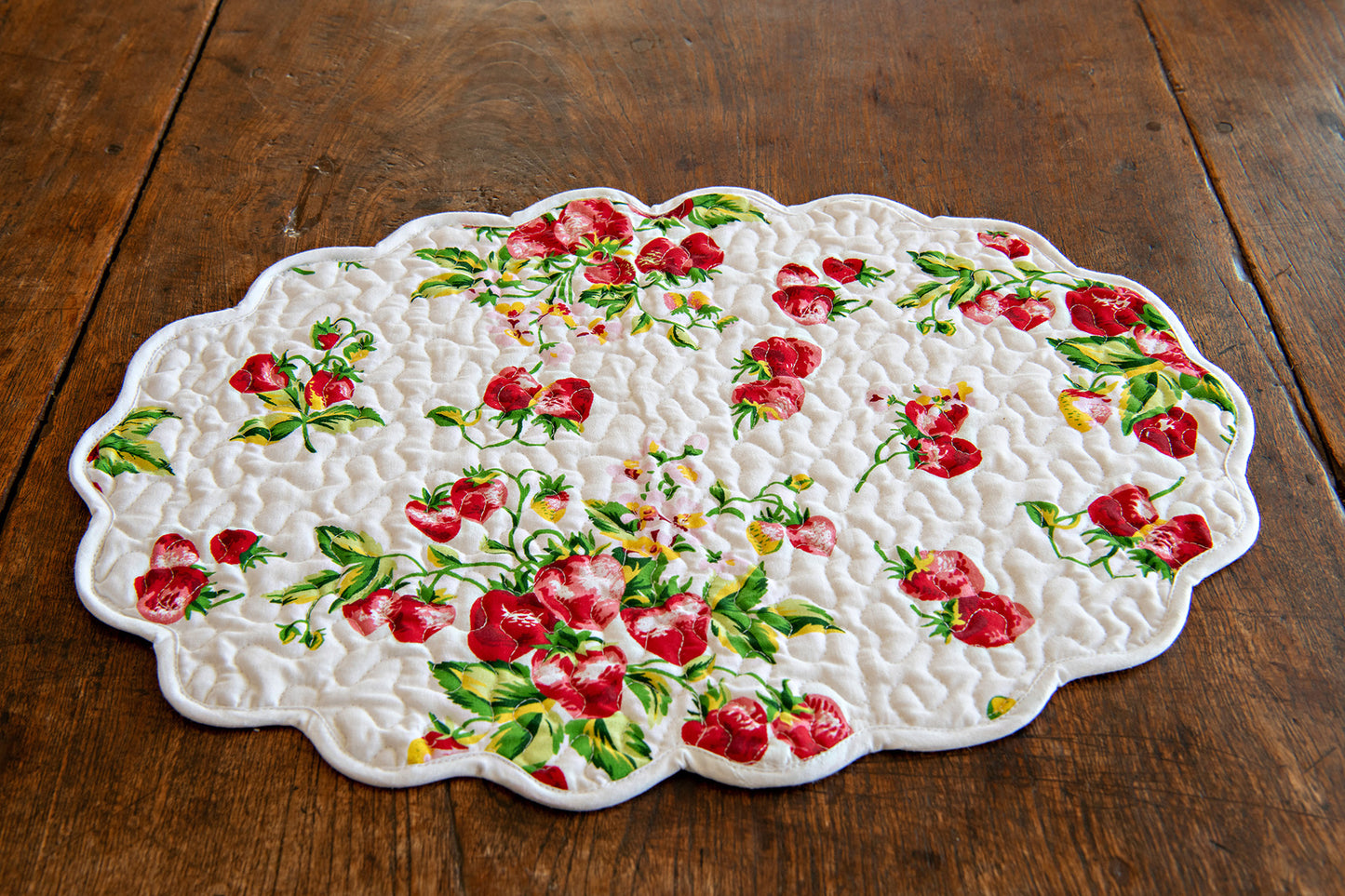 Berry Bliss Quilted Placemats, Set of 4