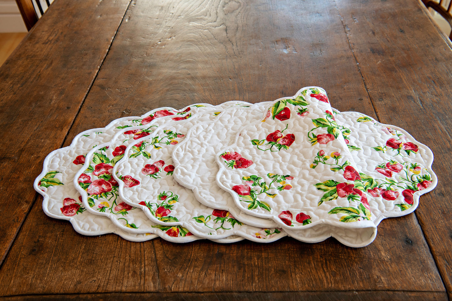 Berry Bliss Quilted Placemats, Set of 4