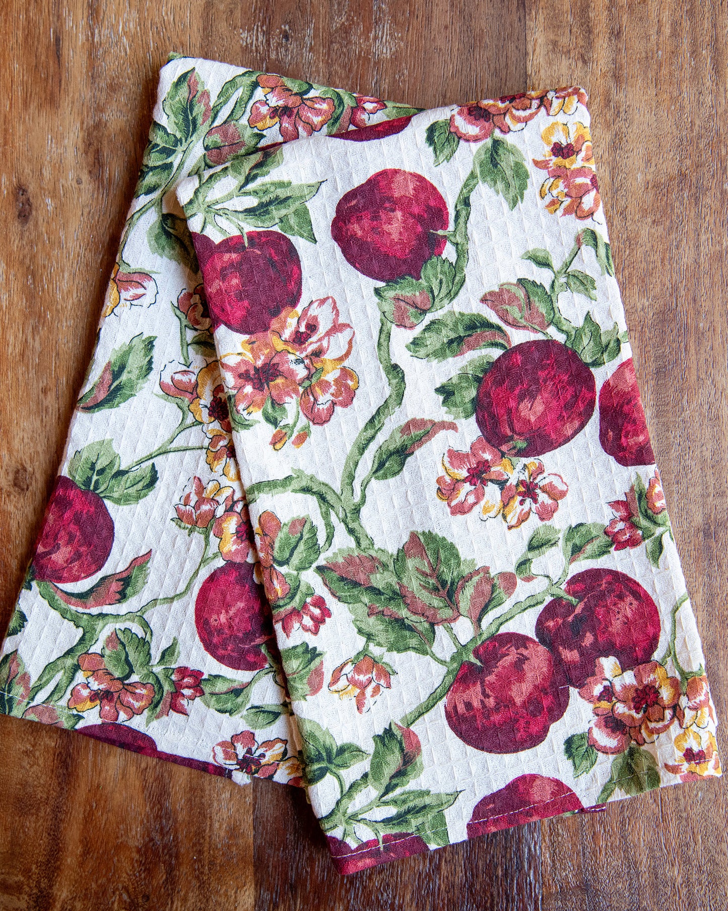 Orchard Bliss Honeycomb Towels, Set of 2