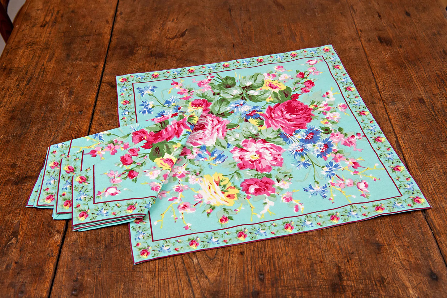 Cottage Rose Napkins, Set of 4