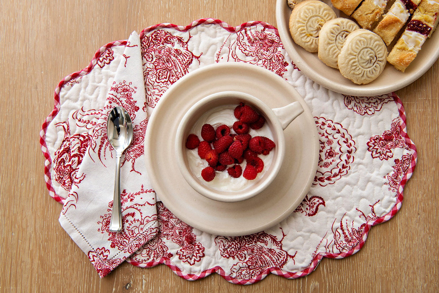 Backyard Rooster Quilted Placemats, Set of 4