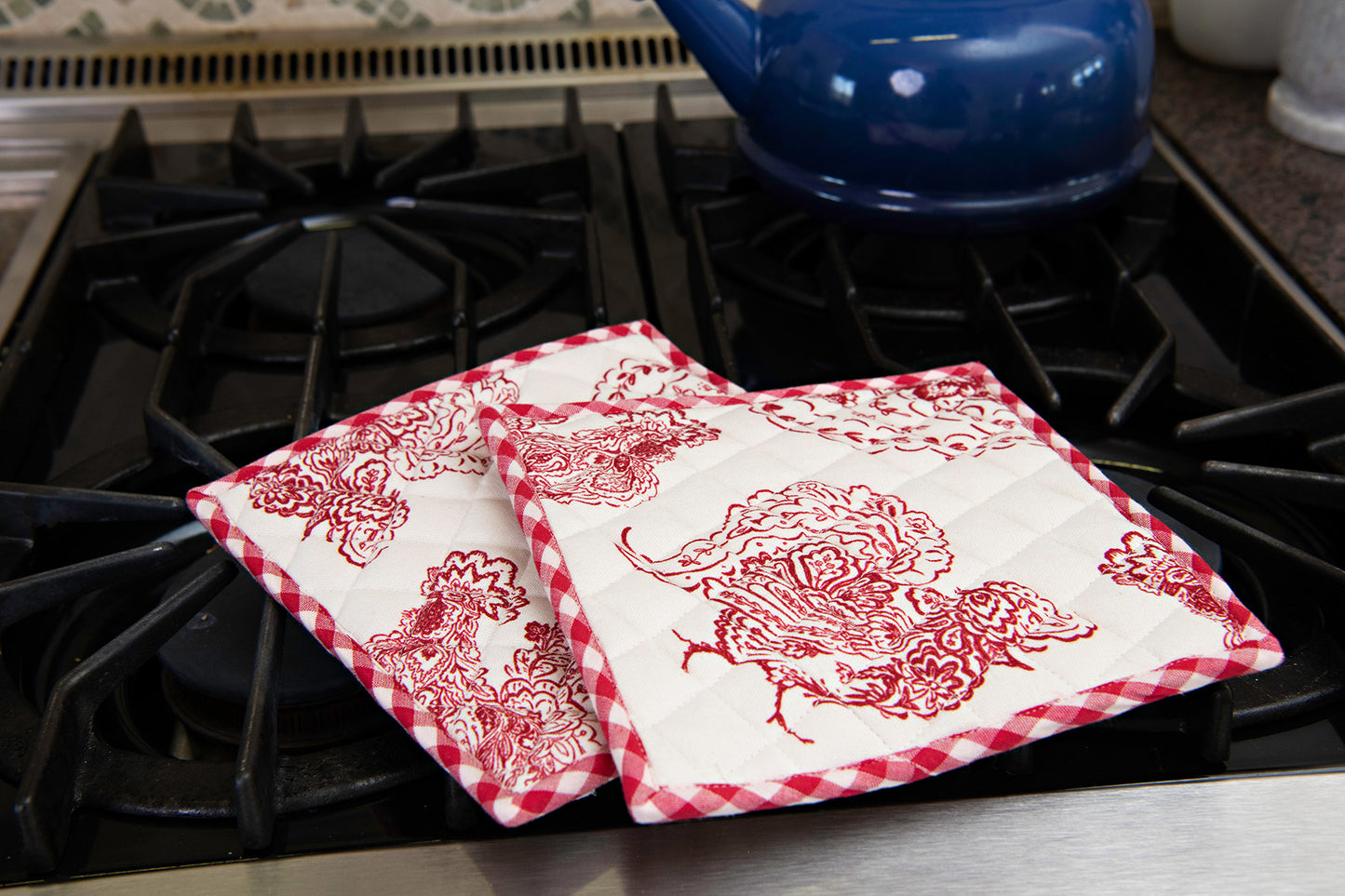 Backyard Rooster Potholders, Set of 2