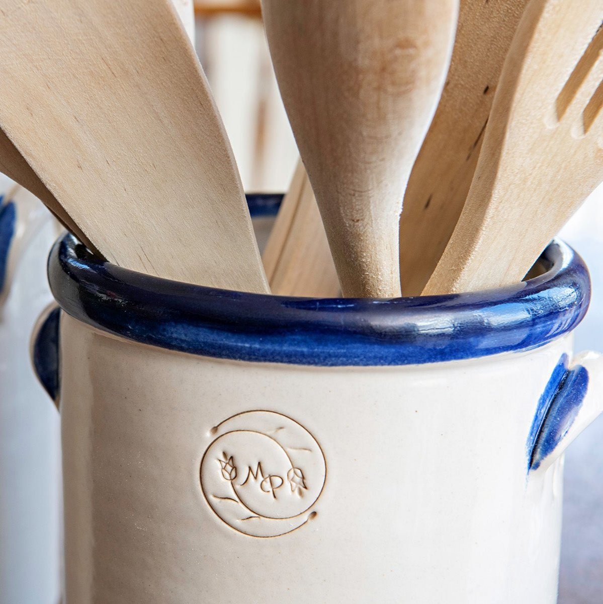 Modern Prairie Ironstone Handled Half-Gallon Crock