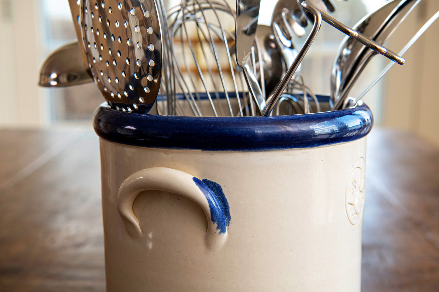Modern Prairie Ironstone Handled One-Gallon Crock