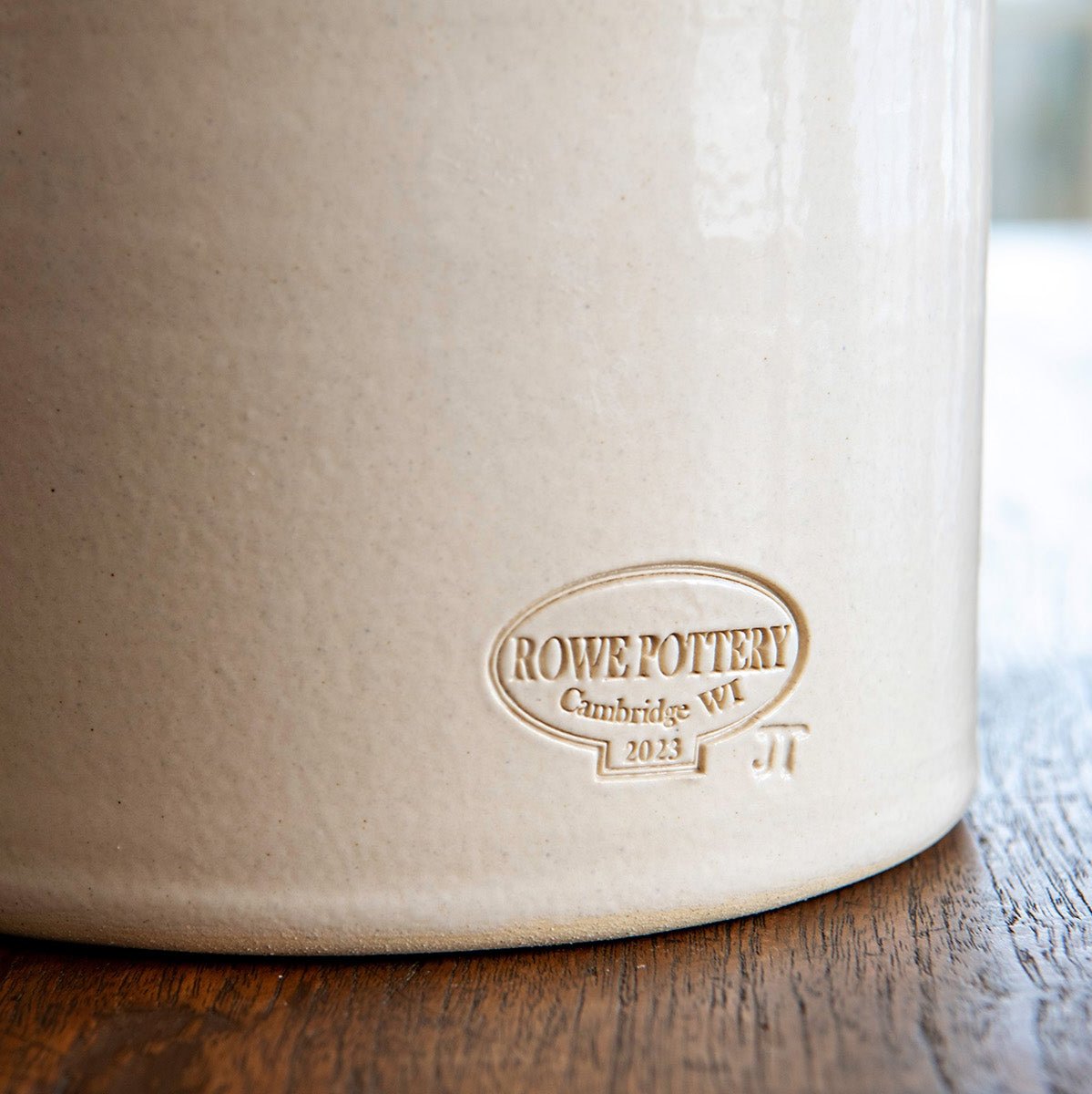 Modern Prairie Ironstone Handled Half-Gallon Crock