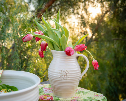 Modern Prairie Signature Impression Carafe in Prairie Linen