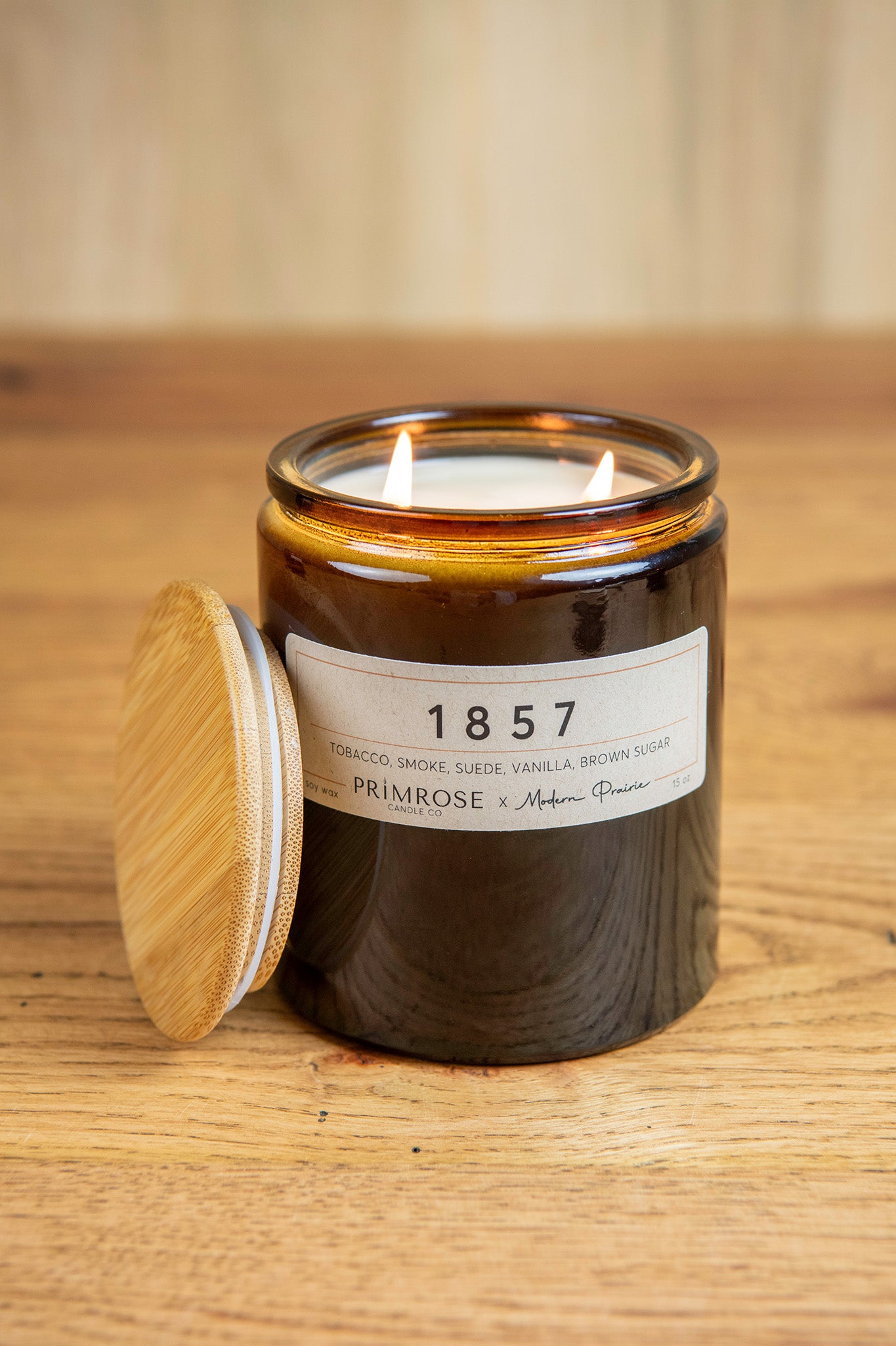 1857 Twin Flame Soy Candle