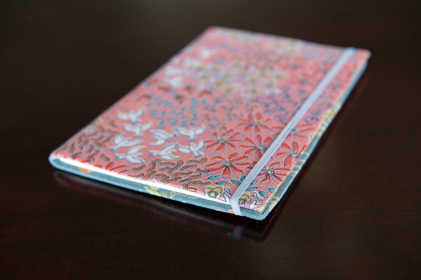 Prairie Patchwork Ruled Journal in Rose