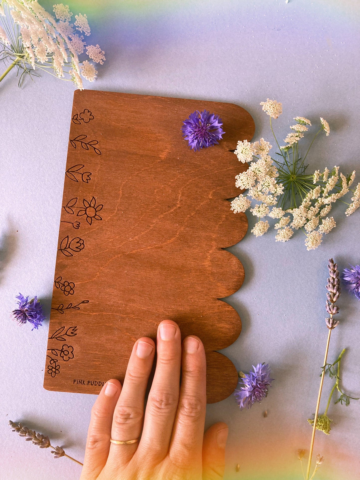 Wildflower Wood Watercolor Art Palette