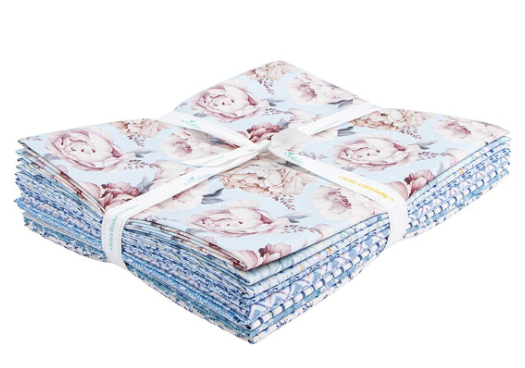 Daybreak on the Prairie 1 Yard Bundle Blue, 9 Pcs.