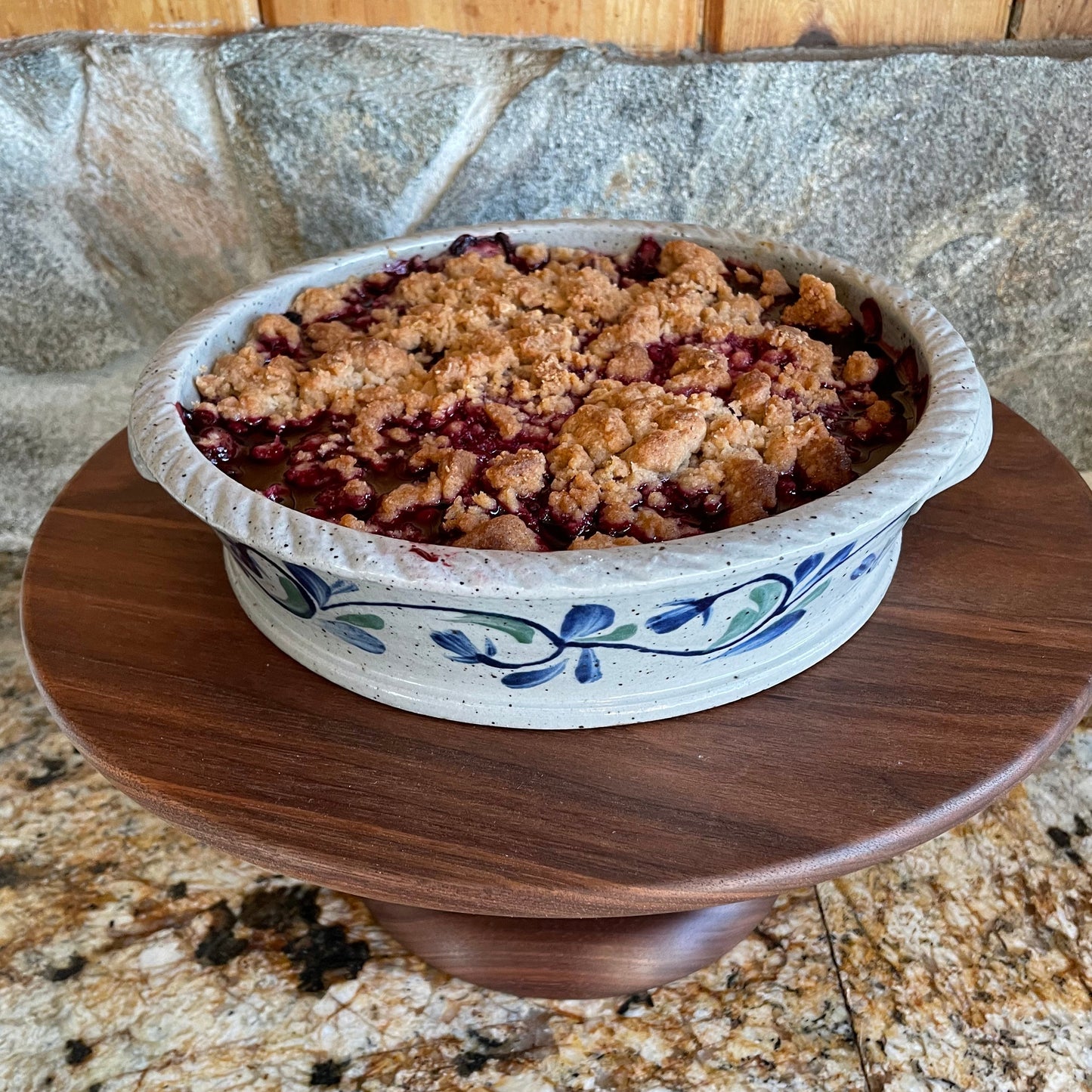 Prairie Floral Quiche Dish