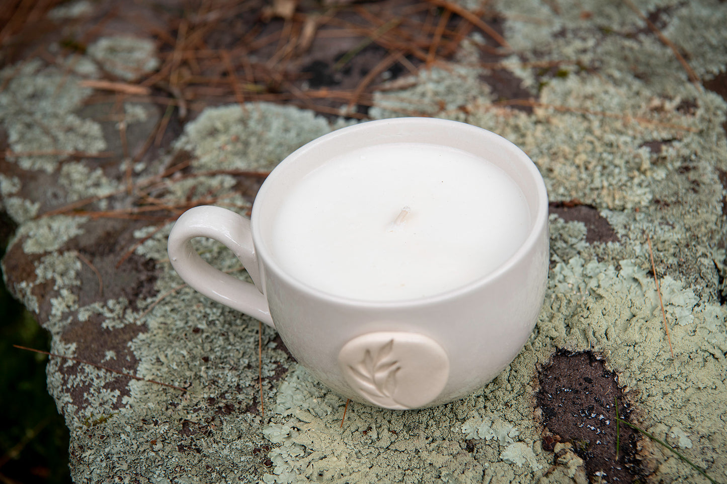 Olive Embrace Candle Mug, Sea Salt Scent