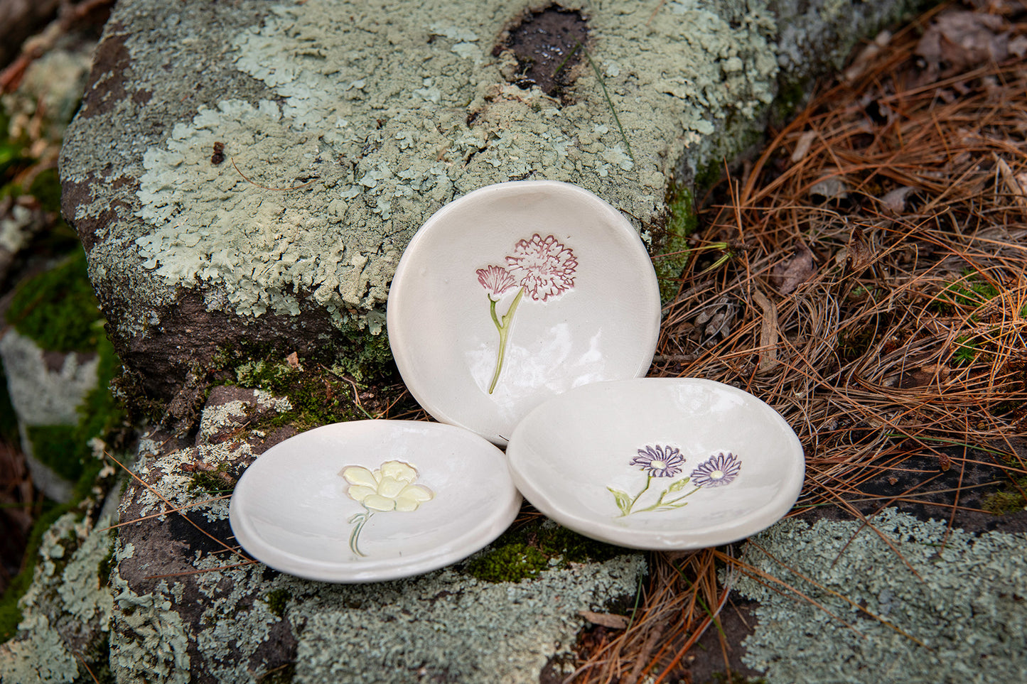 Birth Flower Keepsake Dishes