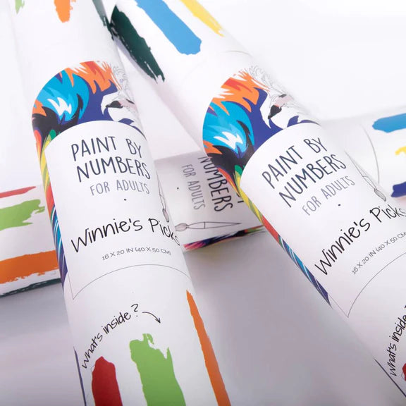 Flowers In A Watering Can Paint-By-Numbers Kit
