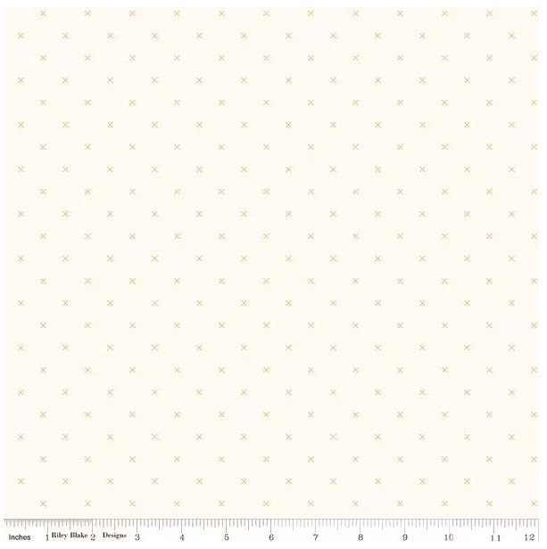 Evening on the Prairie Bee Cross Stitch In Color Daisy, Fabric by the Yard