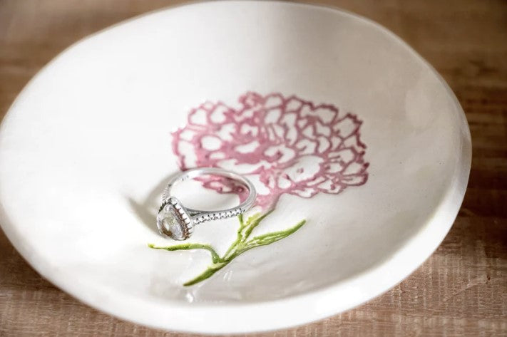 Birth Flower Keepsake Dishes