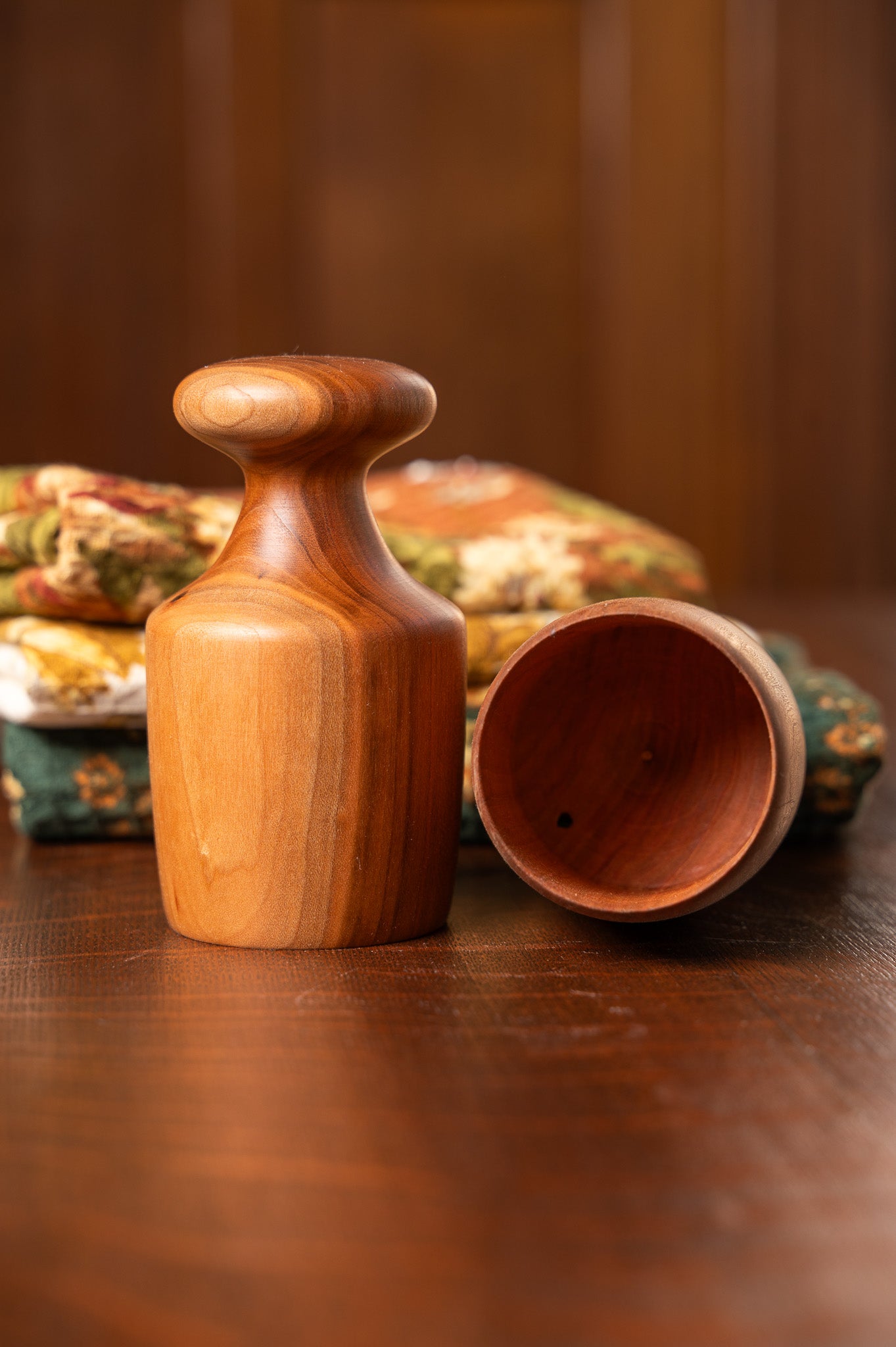 Wooden Biscuit Cutter in Cherrywood