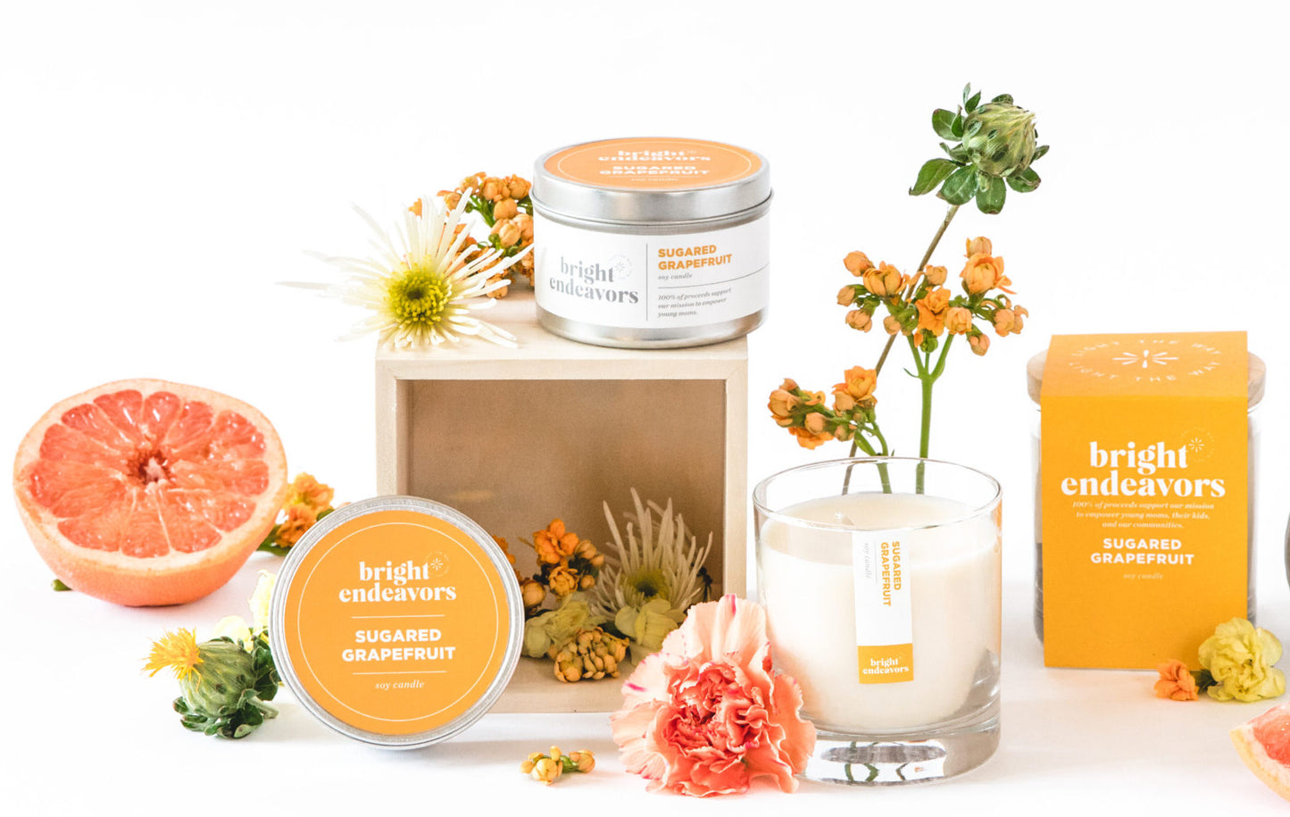 Sugared Grapefruit Candle, 8oz.