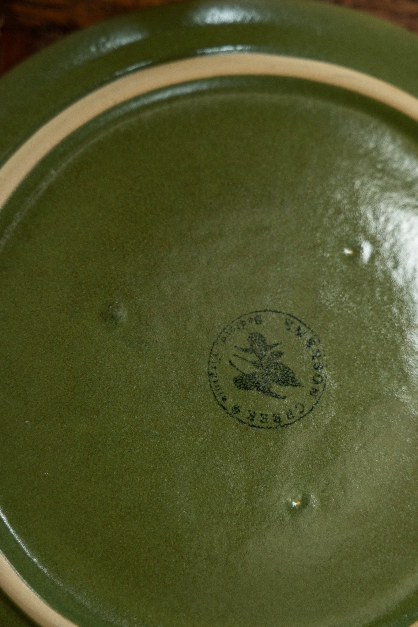 The Brookline Salad Plate in Moss