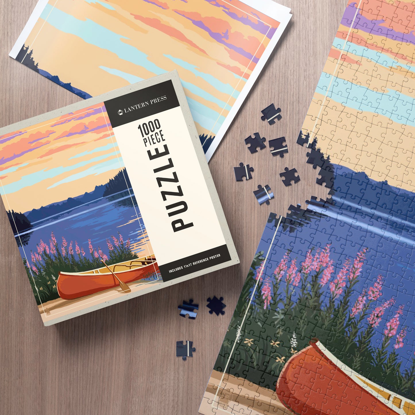 Scenic Morning by the Lake Jigsaw Puzzle