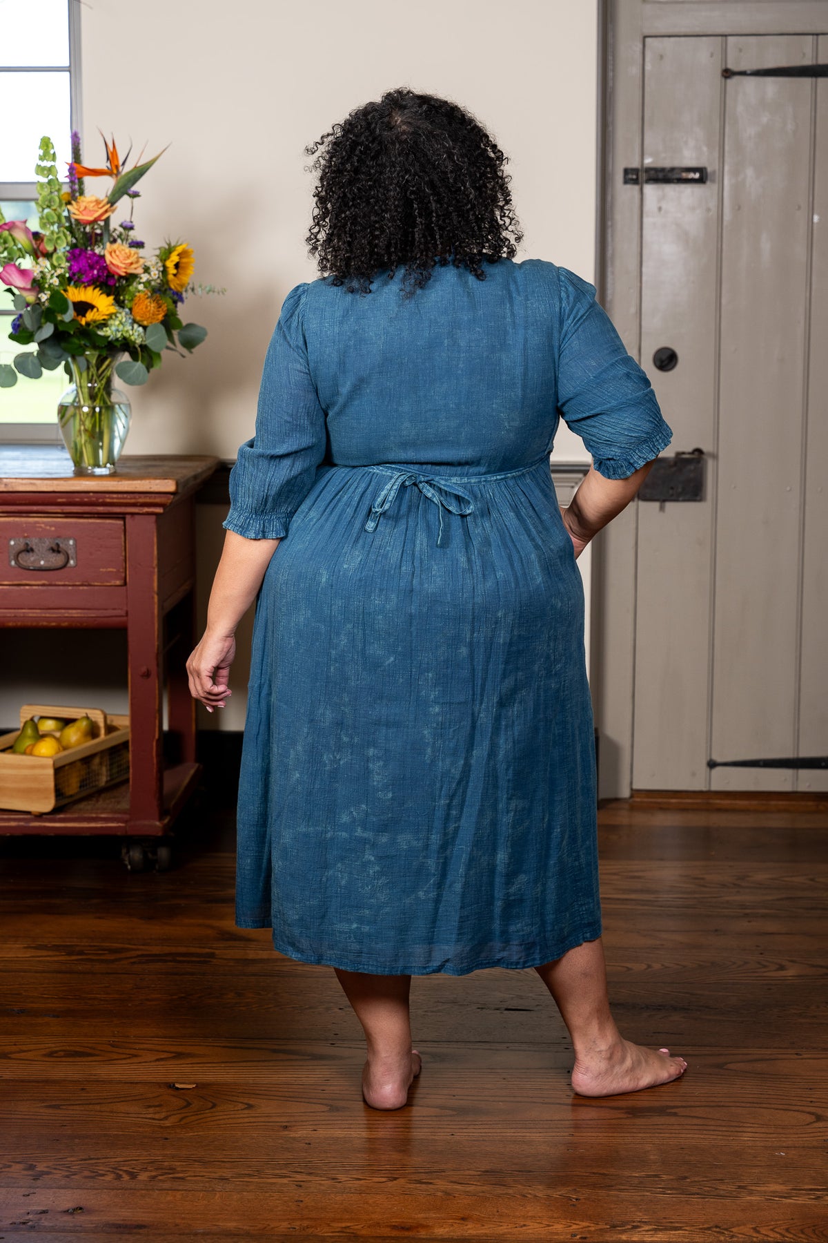 Celeste Dress in Dark Blue