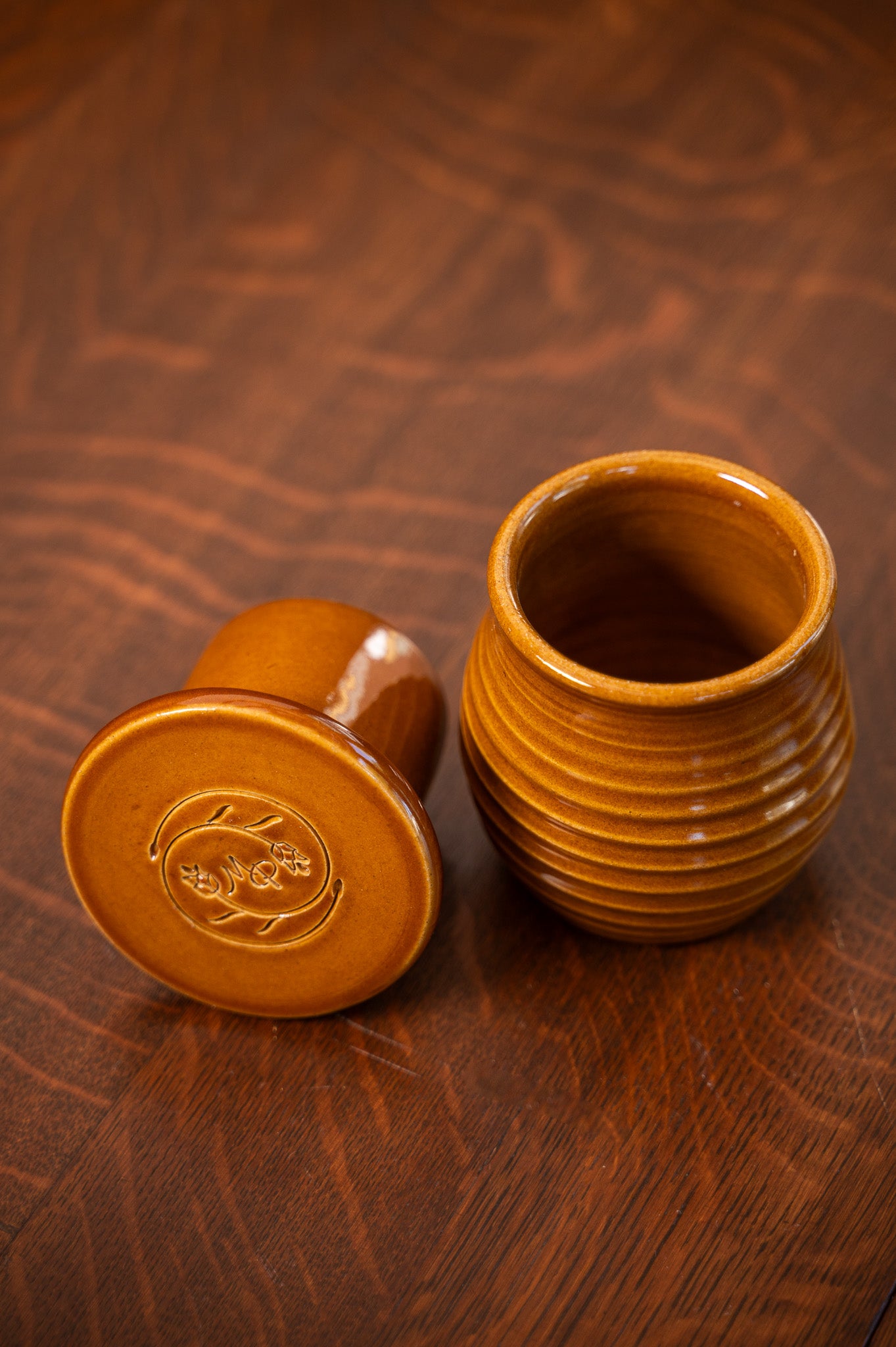 Cinnamon Glaze Butter Crock
