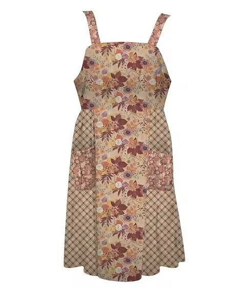 Evening on the Prairie Home Dec 60“ x 60” Cottage Core Apron Panel Sienna