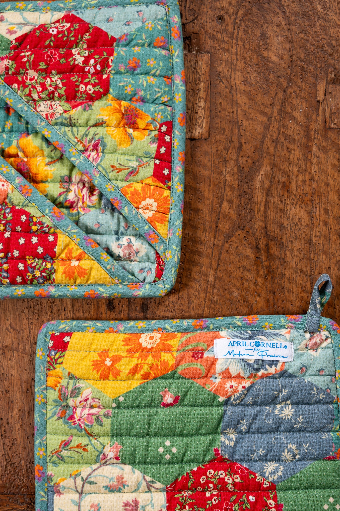 County Fair Origami Potholders, Set of 2
