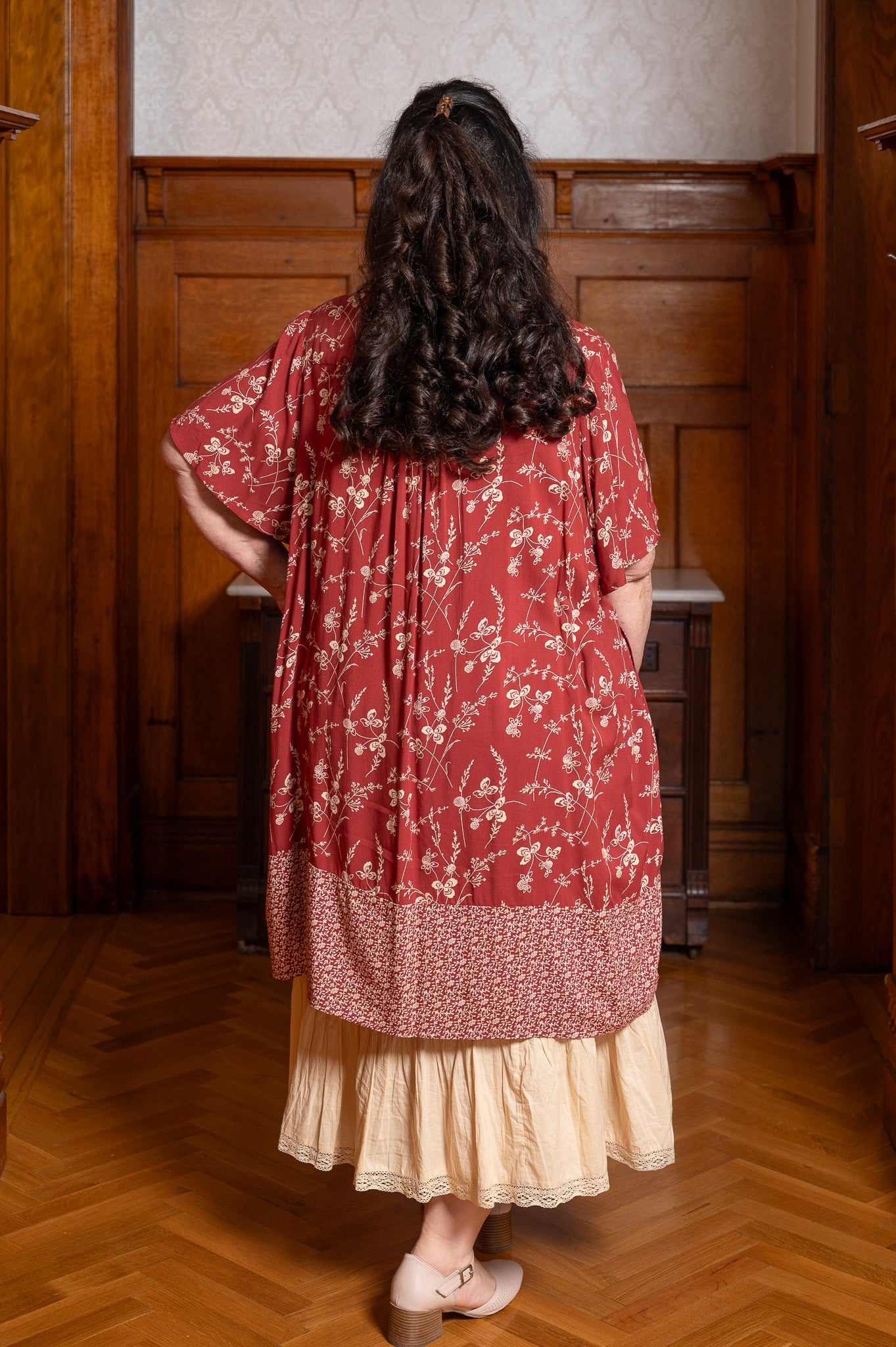 The Clover Tunic Dress in Baroque Rose