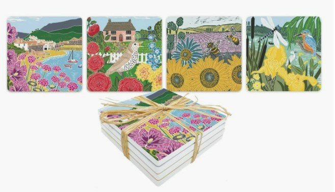 Summer Loving Coasters, Set of 4