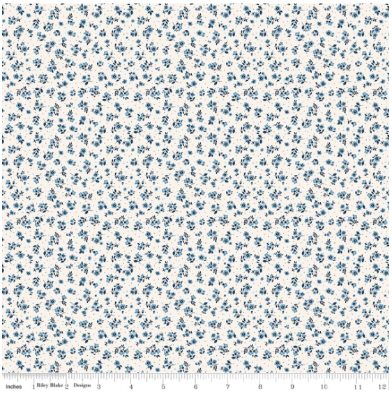 Daybreak on the Prairie Cream Ditsy, Fabric by the Yard