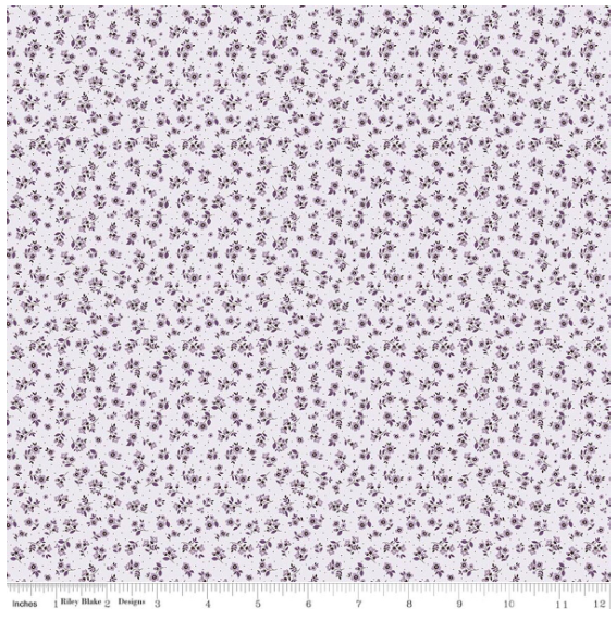 Daybreak on the Prairie Purple Ditsy, Fabric by the Yard