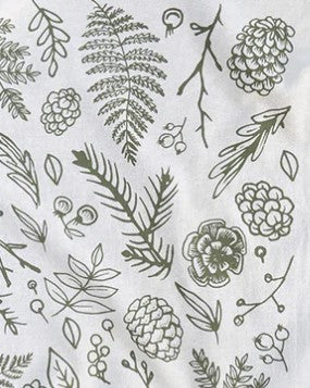 Fresh Evergreens Tea Towel