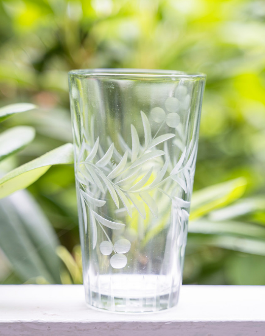 Fleur Drinking Glasses, Set of 4