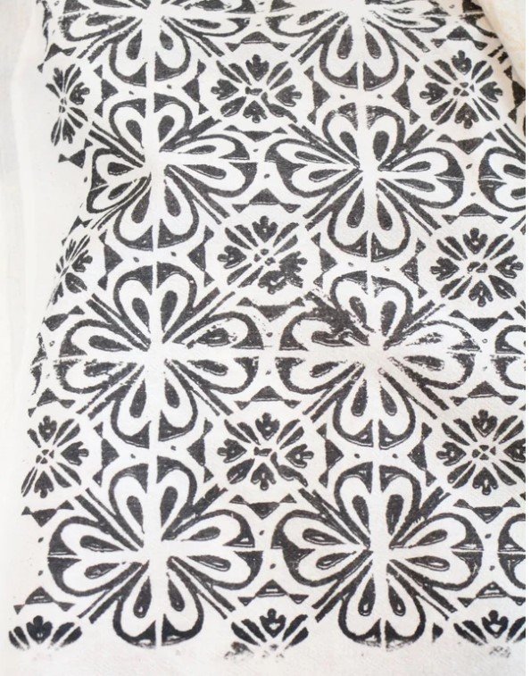 Farmhouse Tile Tea Towel