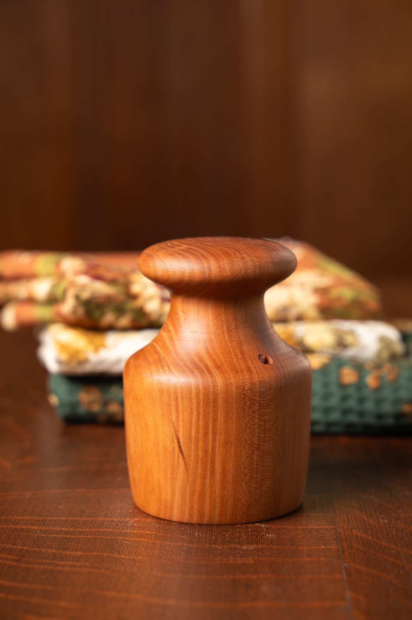 Fat Cat Biscuit Cutter in Cherrywood