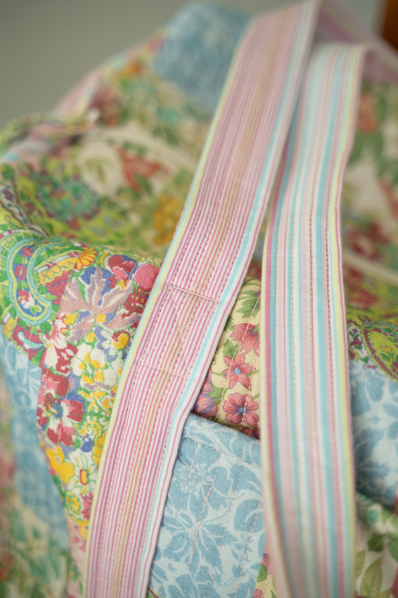 Garden Collage Patchwork Duffle Bag