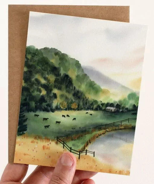 Hills and Meadows Mixed Stationery, Set of 8