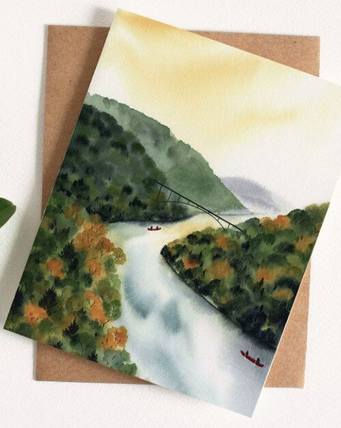 Hills and Meadows Mixed Stationery, Set of 8